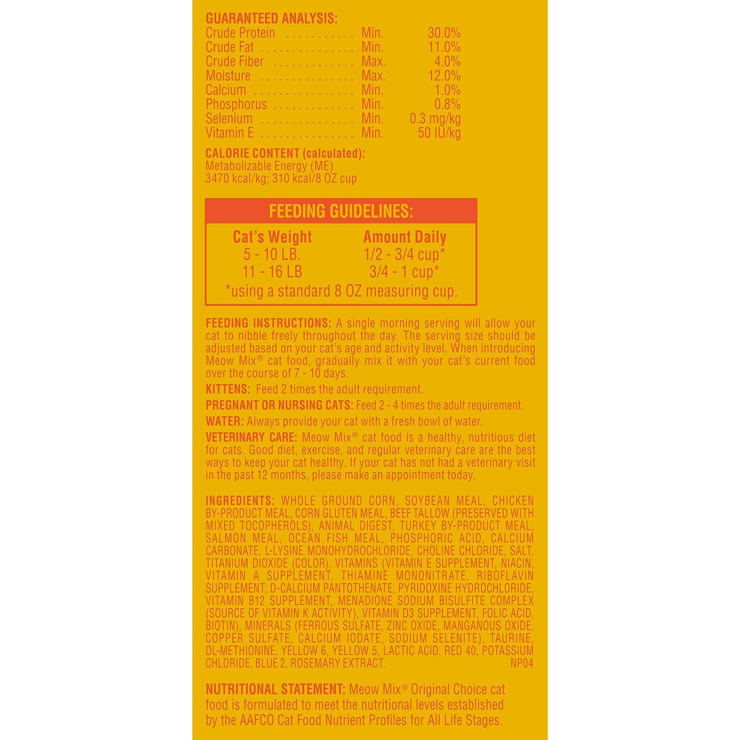 Meow Mix Original Choice Dry Cat Food eBay