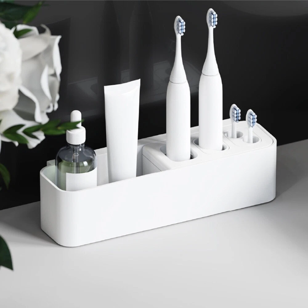 White toothbrush holder deals