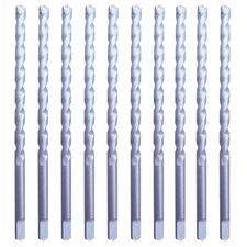 10Pcs 5/32"X 4-1/2" Masonry Drill Bits Carbide Tipped Tapcon Half Flat Shank 