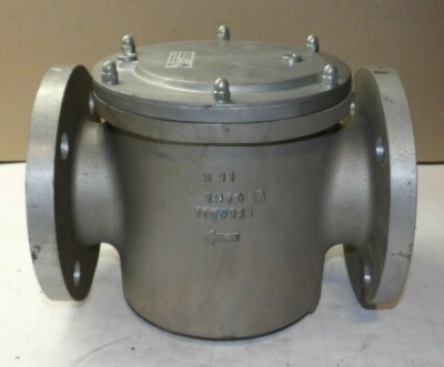 NEW KROM SCHRODER FLANGED 2-1/2'' GAS FILTER W/ SCREW PLUG @ IN-OUT GFK65TA40-3