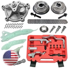 Water Pump Timing Chain Kit Camshaft Phaser Tool For Citroen C3 DS3 C4 1.4 1.6L