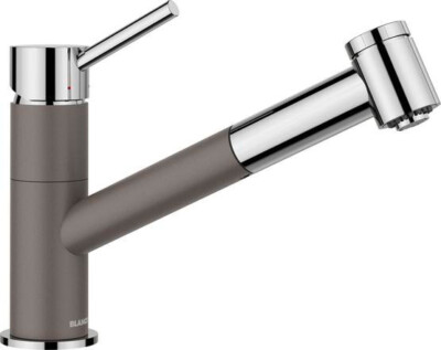 Blanco KANO-S VARIO Küchenarmatur Hochdruck  vulkangrau/chrom 527967