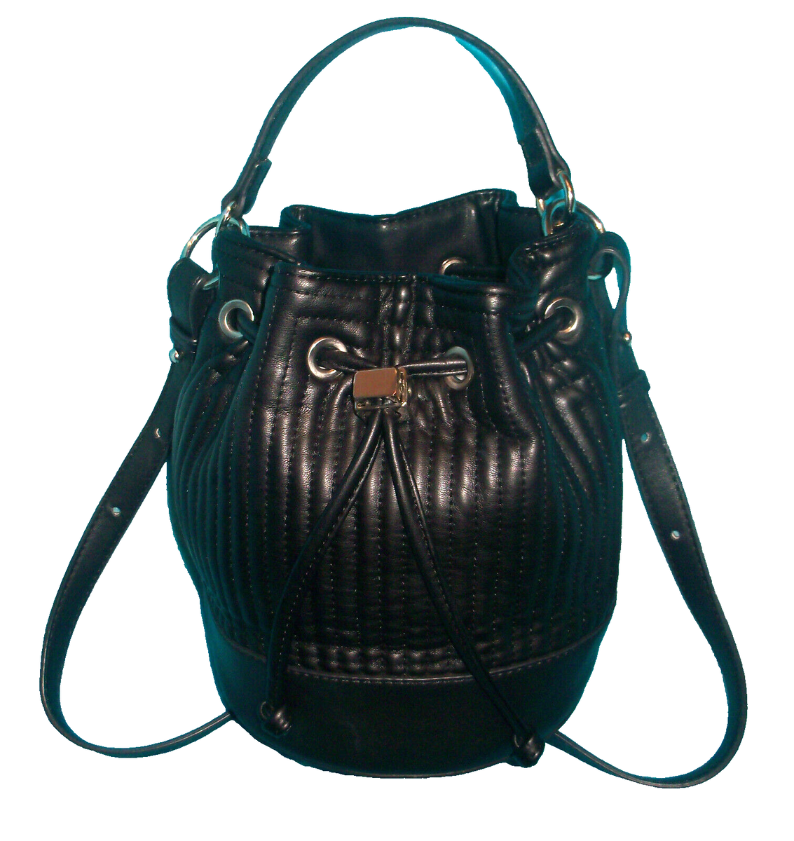 ショルダーバッグ Crush string bucket bag black s-l1200.png