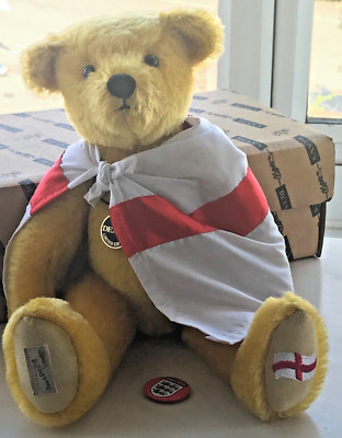 Sehr seltene limitierte Auflage Dean s Bear Golden Balls, England David Beckham Tribute 
