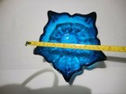 Viking Glass Blue Spiked Lotus Wayne Husted  6 1/4"   5 Petal Aqua Turquoise  — photo 4