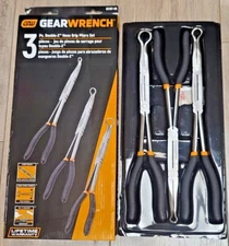 GearWrench 3 Piece Double X Long Reach Hose Grip Pliers Set #82107-06