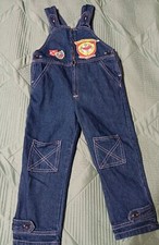 Joyeux Gamins Happy Kids Vintage Kids Denim Overalls Size 2T Pockets Zipper