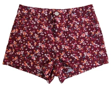 SO Stretch Soft Cotton Floral Short Shorts Size 7 NWOT