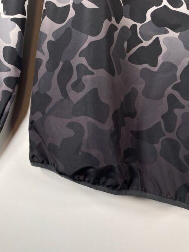 BNWT Adidas Mens Camo WB Hoodie Windbreaker Jacket DH4805 Black Gray Sz Small - Picture 21 of 23