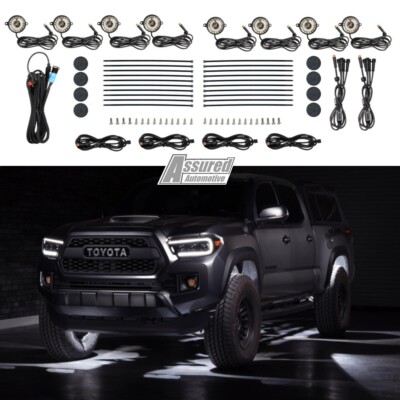 Morimoto XRL15 LED Rock Lights Set of 8 Pods WHITE LED UnderGlow