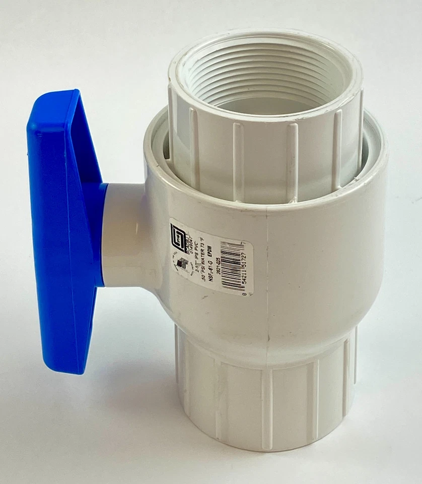 Spears 2-1/2" IPS PVC Ball Valve EPDM Seal 150 PSI - Image 3 of 4