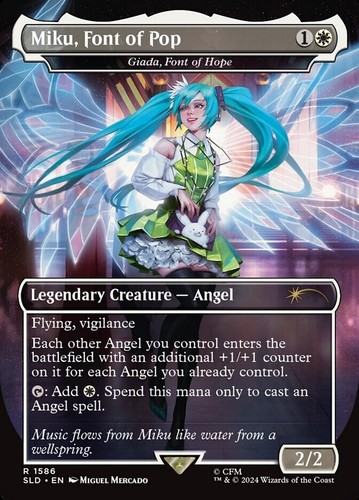 Miku, Font of Pop (Giada, Font of Hope) NONFOIL Secret Lair Hatsune Miku