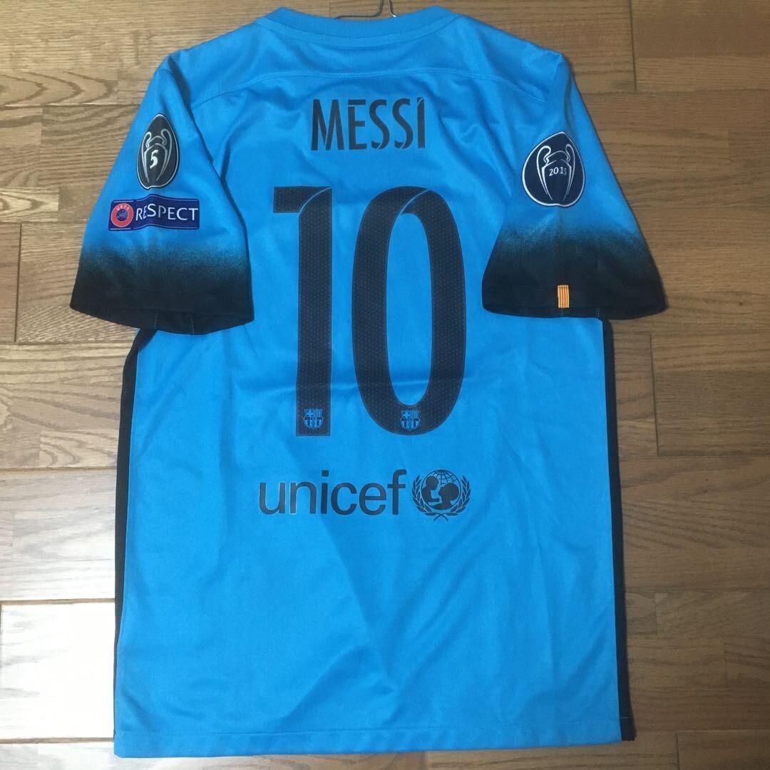 MINT Messi 10 Small Barcelona 2015 16 Third Jersey Maglia