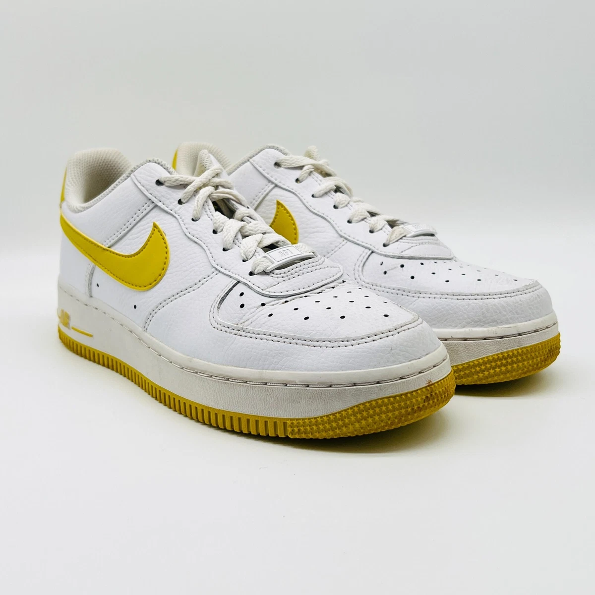 Nike Women's Air Force 1 '07 White/Grey-Metallic Gold - AH0287-111