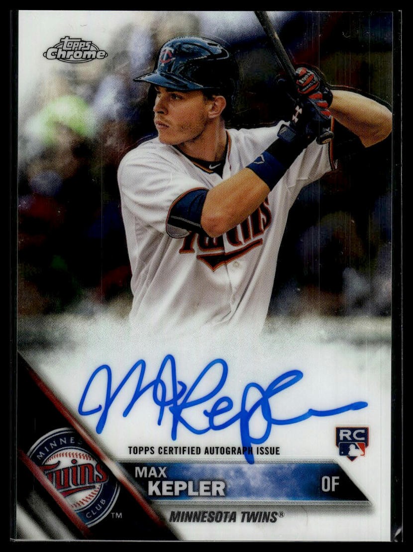 2016 Topps Chrome #RA-MK Max Kepler Rookie Autographs AU AU