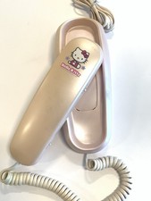 Vintage 2000 GE Hello Kitty Pearl Pink Przewodowy telefon stacjonarny NIEPRZETESTOWANY