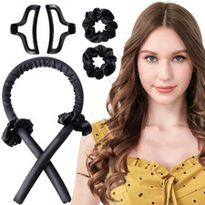 Heatless Curling Rod Silk Headband, No Heat Curls Rollers, Curlers with Ribbons