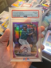 2023 Bowman Lazaro Montes Chr Prospectts-fuschia Ref