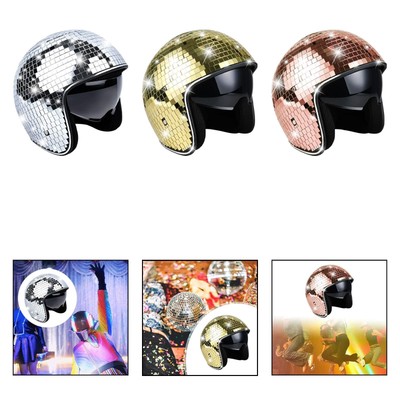 Disco Ball Helmet Prop Dazzling Men Women for DJ Gift Stage Performance  Show UK