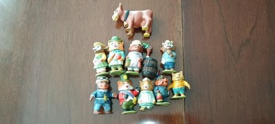  Vintage!  1976 Playskool  Richard Scarry s Puzzletown Figures Lot of 11