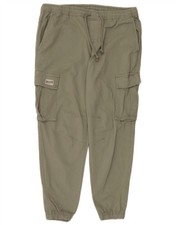 Pantalone cargo uomo Zara Joggers XL W36 L28 cotone kaki BO02