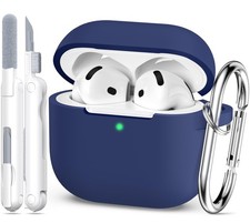 MHYALUDO for AirPods 4th Generation Case Cover 2024, Military Grade Soft Sili...