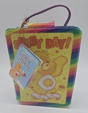 2003 Vintage Care Bears Vinyl Sticker Case Book Sheets Stickety Doo Da Funshine