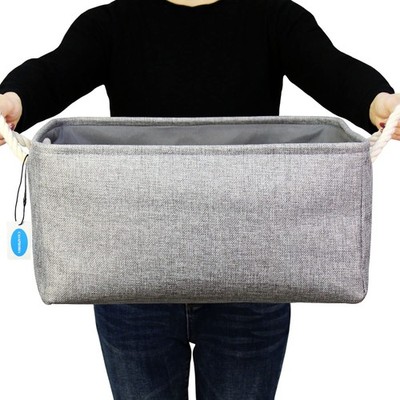 Storage Basket Fabric Basket With Rope Handlesstorage Containers For Bedroom Dec