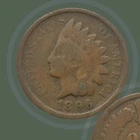 1896 Indian Head Cent VF 1c US Type Coin Philadelphia Mint Circulated