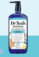 Dr Teal's Foaming Bath w/Pure Epsom Salt Detoxify  Energize Ginger  Clay 70ml