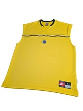 Vintage 90s Nike Jersey Men's L Basketball NBA Rare Tank Top Yellow Size Large