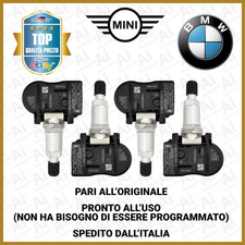 4 x SENSORI TPMS BMW MINI 6855539 PRESSIONE PNEUMATICI 🟢 GIA' PRONTI 🟢