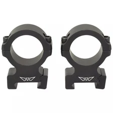 Warne Vapor Horizontal 1" Scope Rings High Matte Black Fits Picatinny - V602M