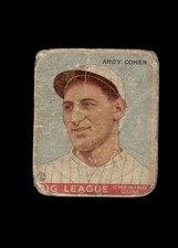 1933 Goudey Big League Chewing Gum R319 Andy Cohen #52 Poor Condition