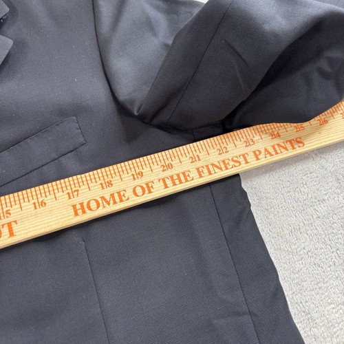 Oxxford Clothes Sport Mantel Herren 41R Woven 3 Btn Blazer Bespoke Navy Blau Wolle - Bild 11 von 13