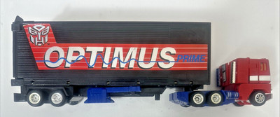 Vintage Transformers G2 Optimus Prime Cab Trailer Set Broken Head For Parts