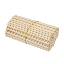 110 Pièces 1/8 x 4 Pouces Tiges en Bois Naturel pour DIY