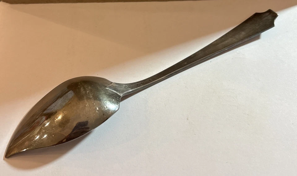 Ложка желе из стерлингового серебра с клеймом антикварная 1,1 унции столовая посуда монограмма - Изображение 3 из 4