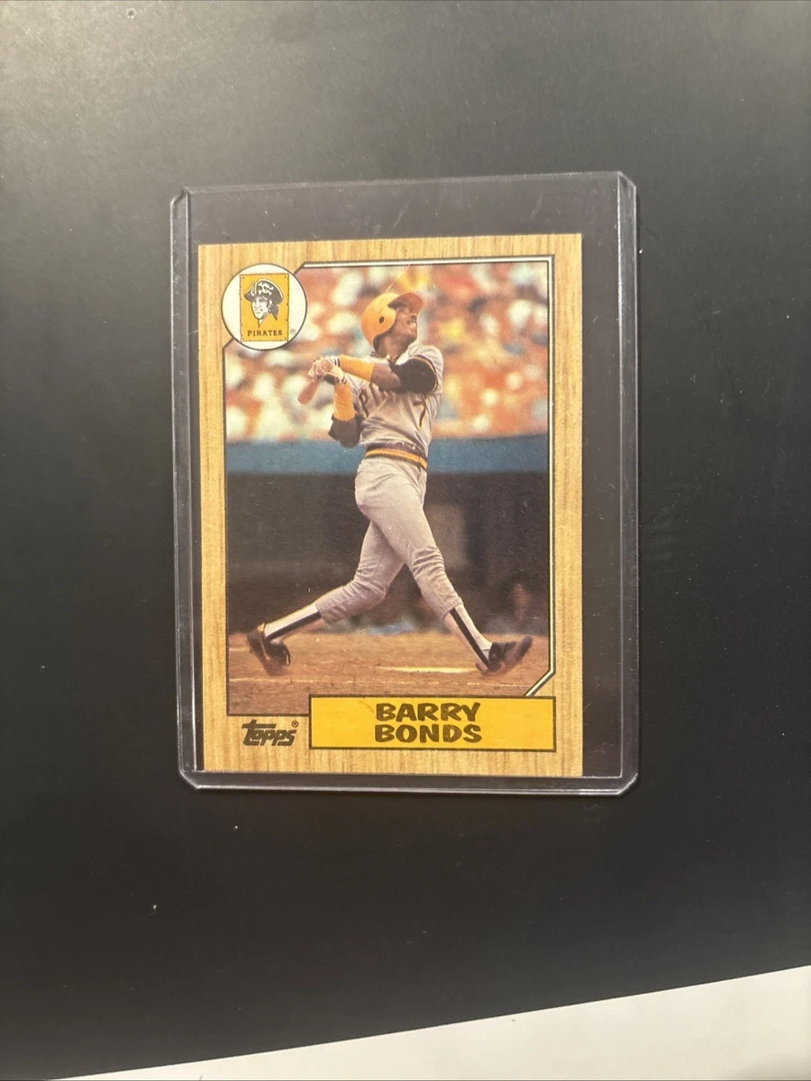 Topps Barry Bonds 1987 Season Baseball Sports Trading Cards
