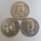 1953 P,D,S Franklin Half Dollars 90% SILVER (3 Coin Set) **Exact Coins** #00-52