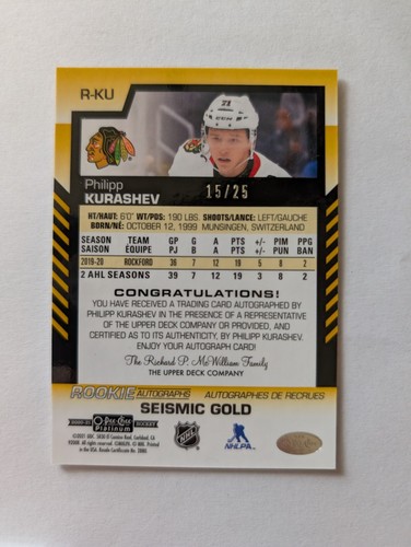 PHILIPP KURASHEV ROOKIE The Cup RPA Auto Seismic Gold Psa 10 Future Watch FWAP - Picture 14 of 15