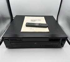 SONY CDP-C335 5 DISC CD CHANGER W/ REMOTE  MANUAL TESTED  WORKING