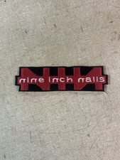 NIN Nine Inch Nails Iron On Patch 4” Vtg Rare Jacket Trent Reznor Record
