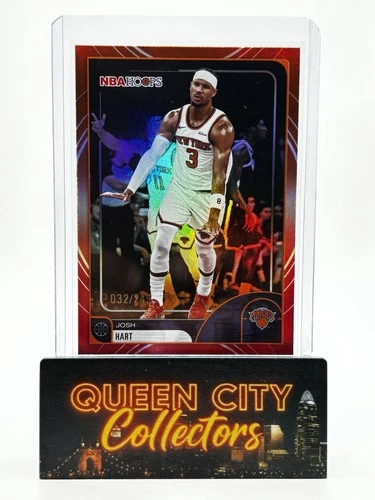2025-26 Topps NBA Hoops Josh Hart Red &amp; Orange #124 /249 - New York Knicks