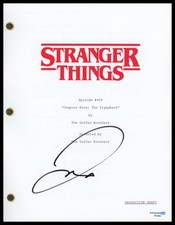 Jamie Campbell Bower "Stranger Things" AUTOGRAPH Signed 'The Piggyback' Script