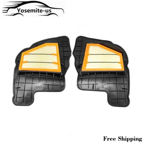 FitS For BMW 550i 650i 750i 750Li X5 X6 4.4L Engine Air Filter Pair Left + Right