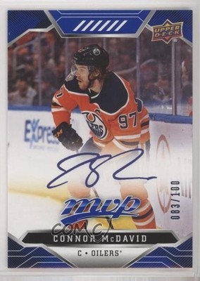 2019 Upper Deck MVP Puzzle Back Blue Script Achievements /100 Connor McDavid 0zu