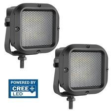 2x 3 120w Round Cree Led Off Road Driving Reverse Lights Work Pods Fog 4wd Utv