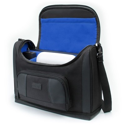Portable Photo Printer Carrying Case & Messenger Travel Bag (Blue)
