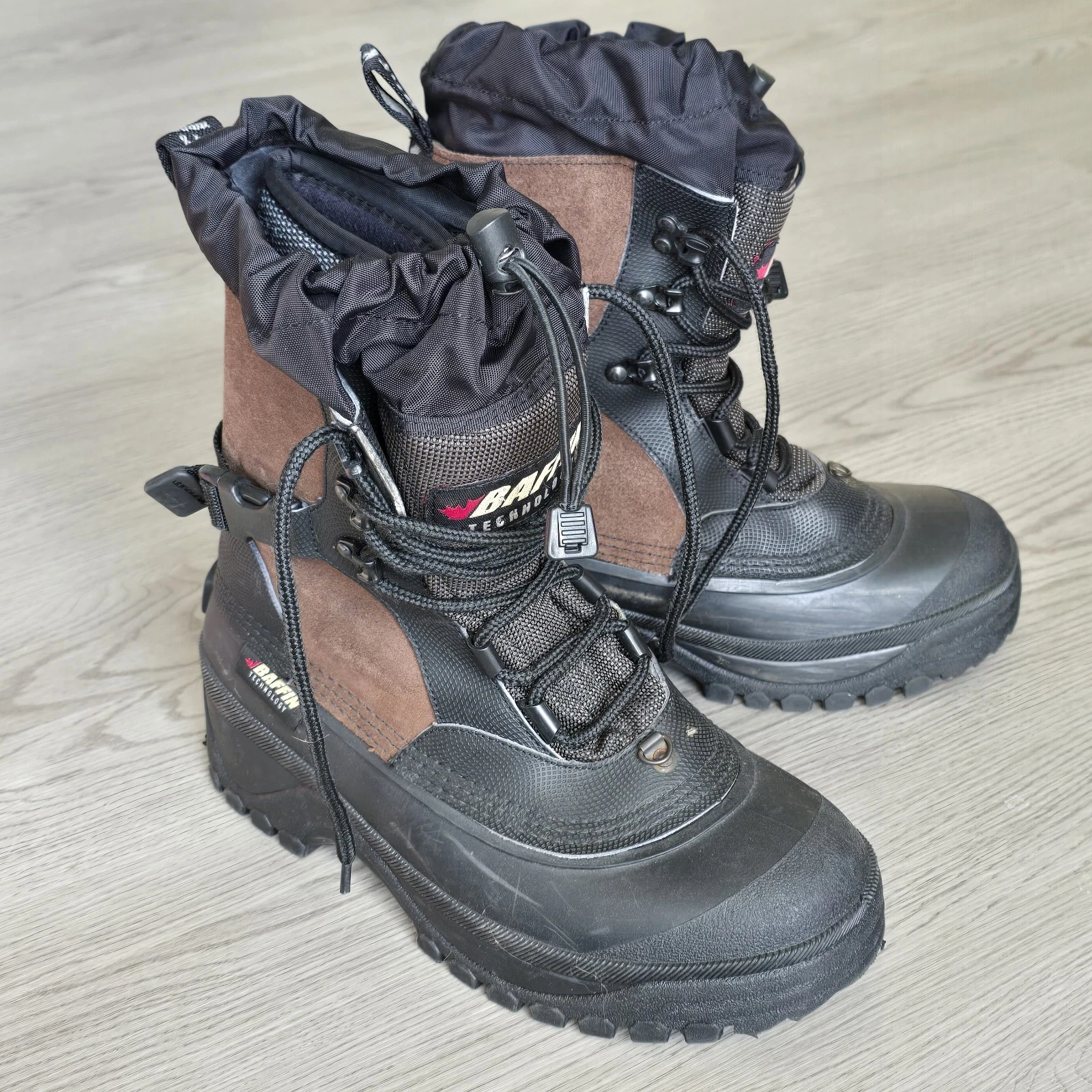 Baffin Technology Insulated Boots Mens 10 Snow Winter Made Canada Lace Up Brown